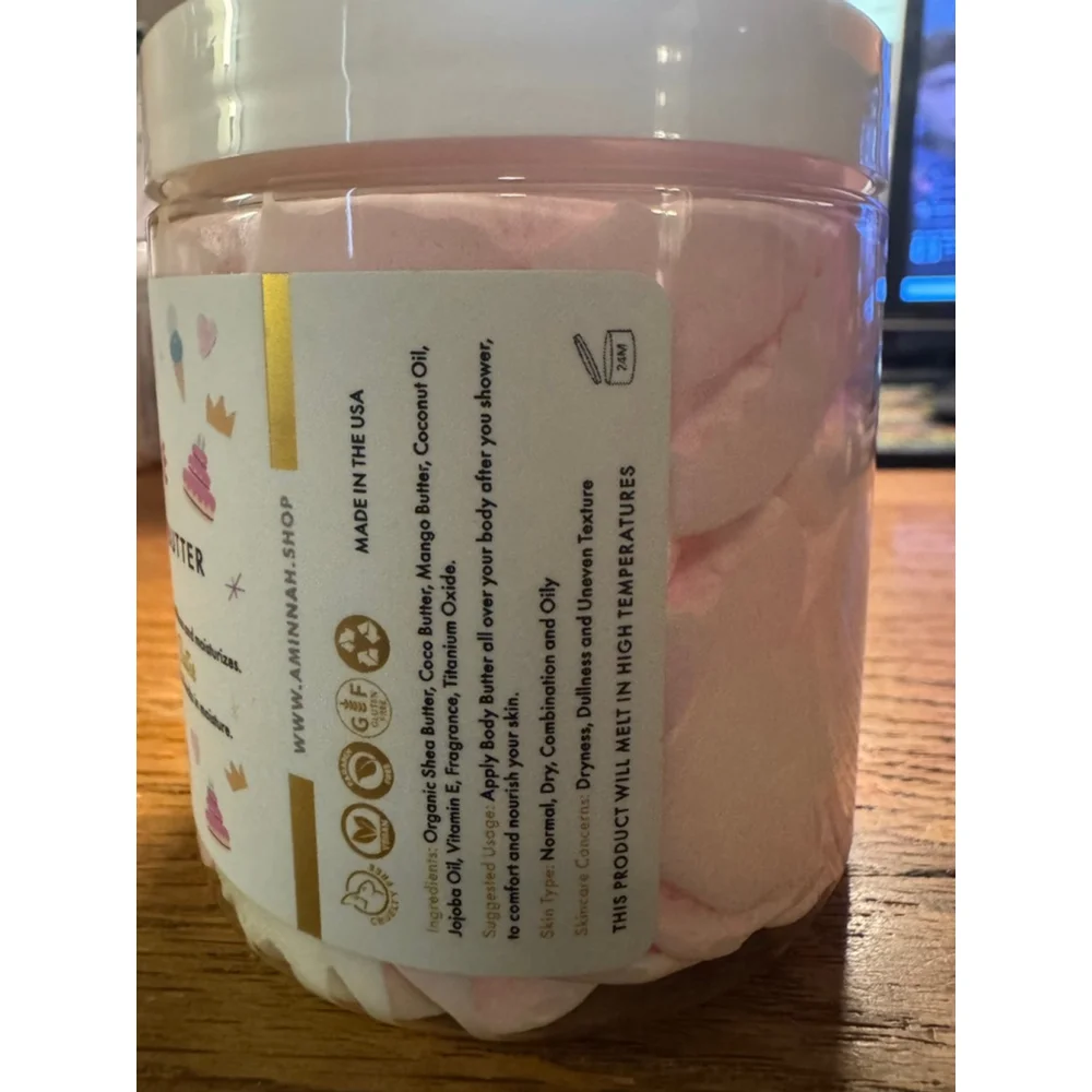 Aminnah Birthday Cake Whipped Body Butter - Brand New